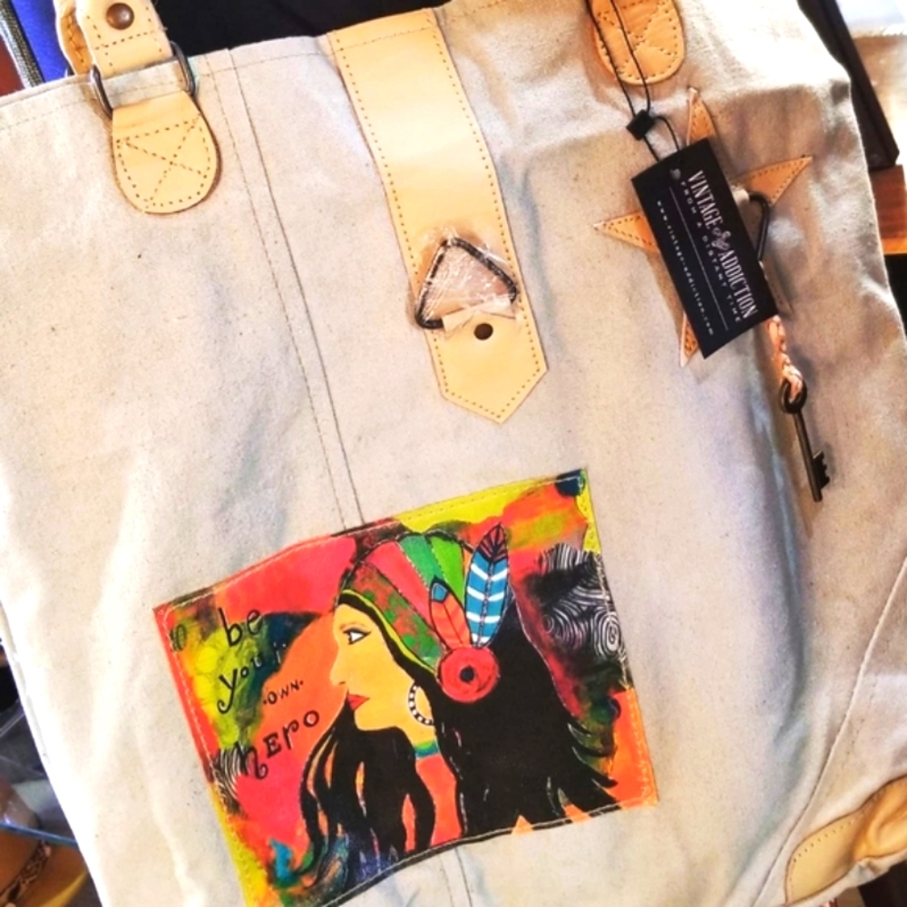 Vintage-Addiction Brand "Be your own hero" Totebag